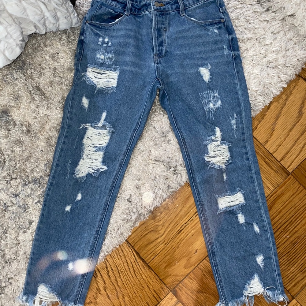 Blue Ripped Jeans